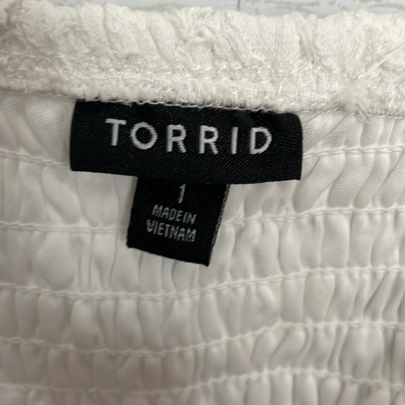 Torrid Women's White Lace Crop Sleeveless Top Size 1 (14-16) NWT! coquette girl - Picture 5 of 9